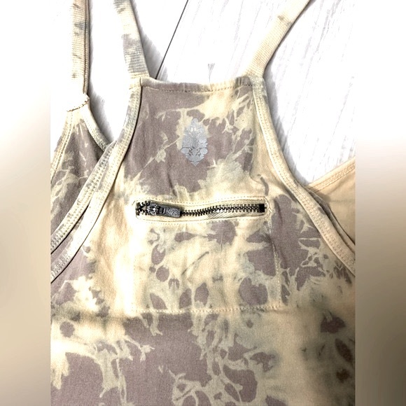 SOLD!! NEW Free People Custom Tie Dye Hot Shot Mini Dress | TIE DYE MOCHA LATTE - Picture 9 of 13